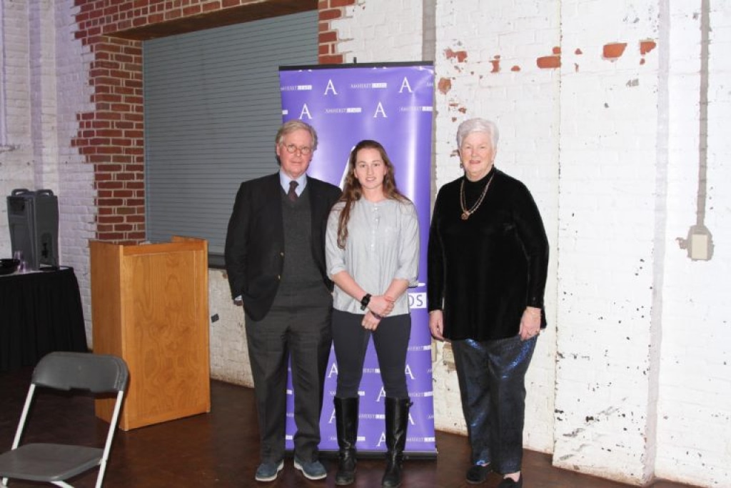 Amherst College awards Clagett President Judy Clagett McLennan, the Distinguished Leader Award