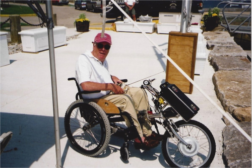 Robie Pierce at the first Clagett Regatta in 2003